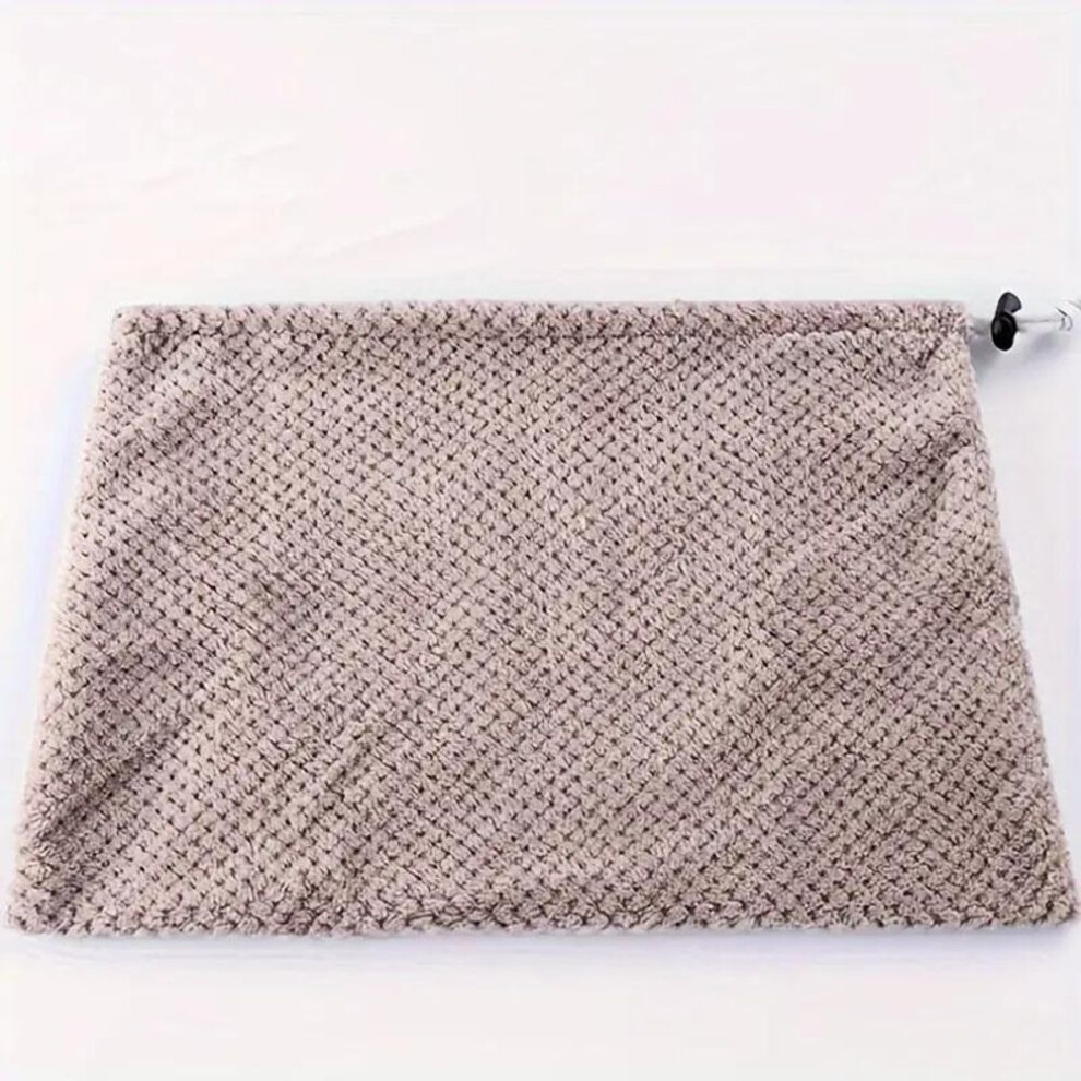 (grey, Drawstring) Floor Dust Microfiber Cleaning Broom Mop Glass Window Cleaner Ceiling Kitchen Towel Dust Cleaner