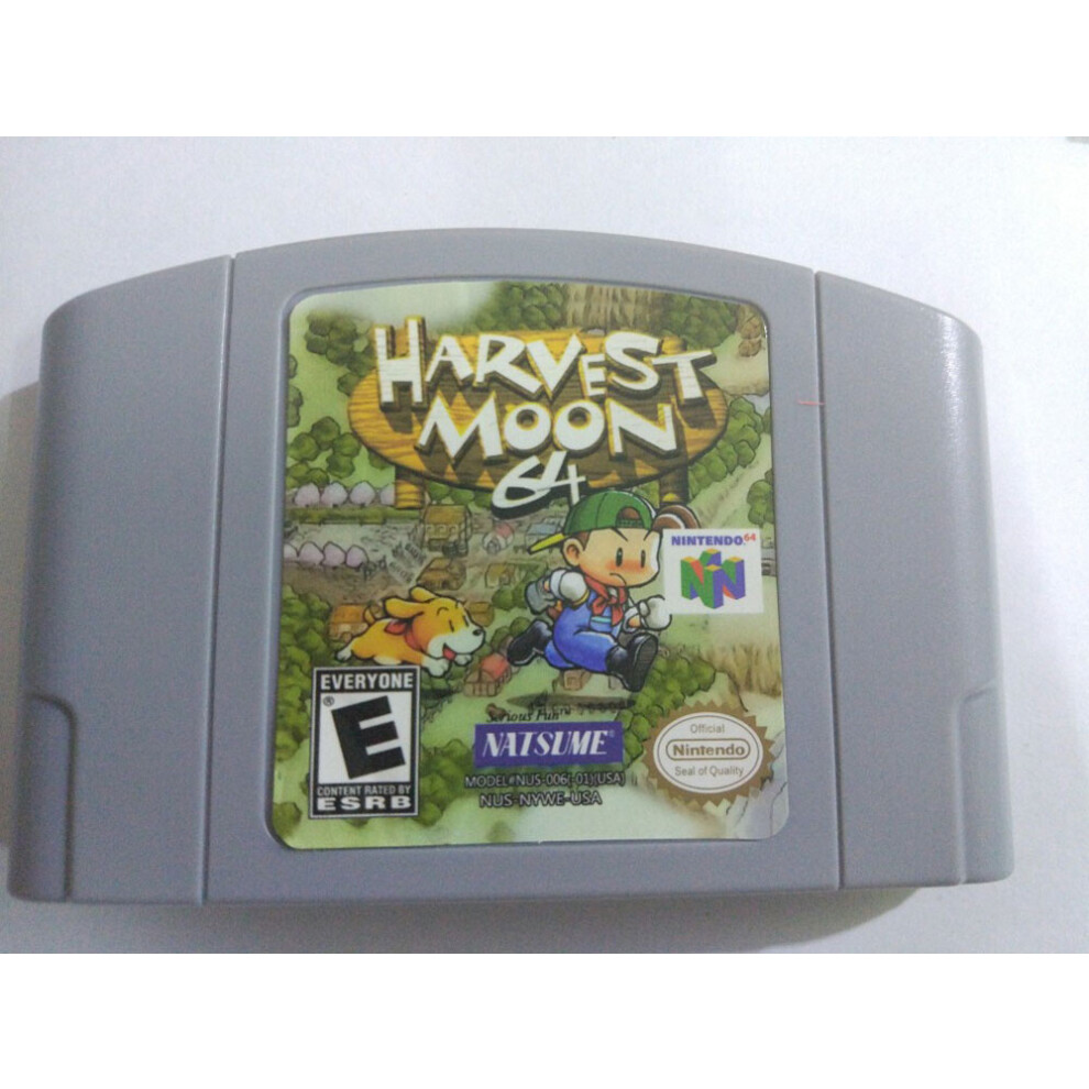 Harvest Moon 64 N64 Video Game Card Usa Version 738060820640