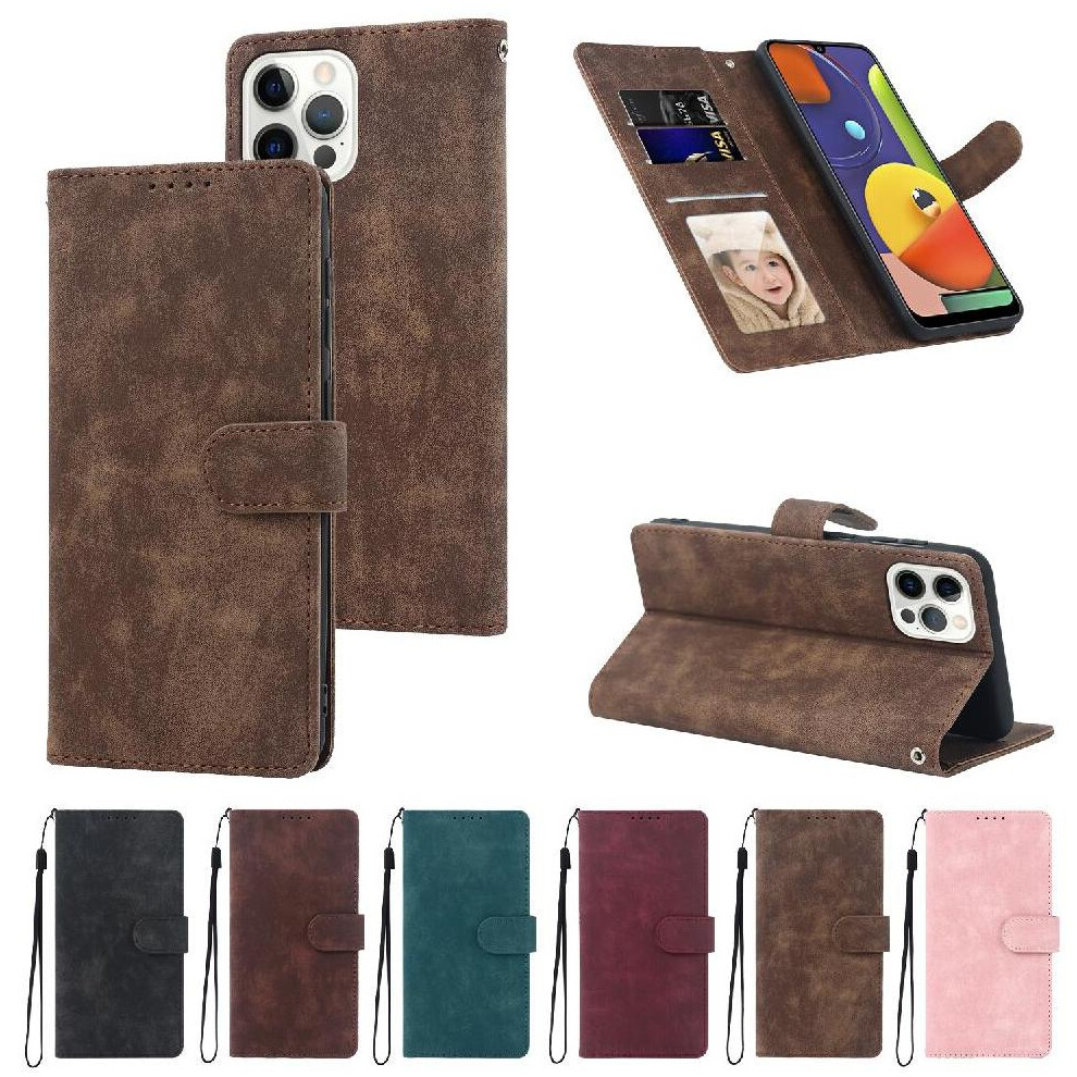 (Brown) Flip Case For Iphone 14 Pro Max Wallet Flip Premium Shockproof Brown 764549416240