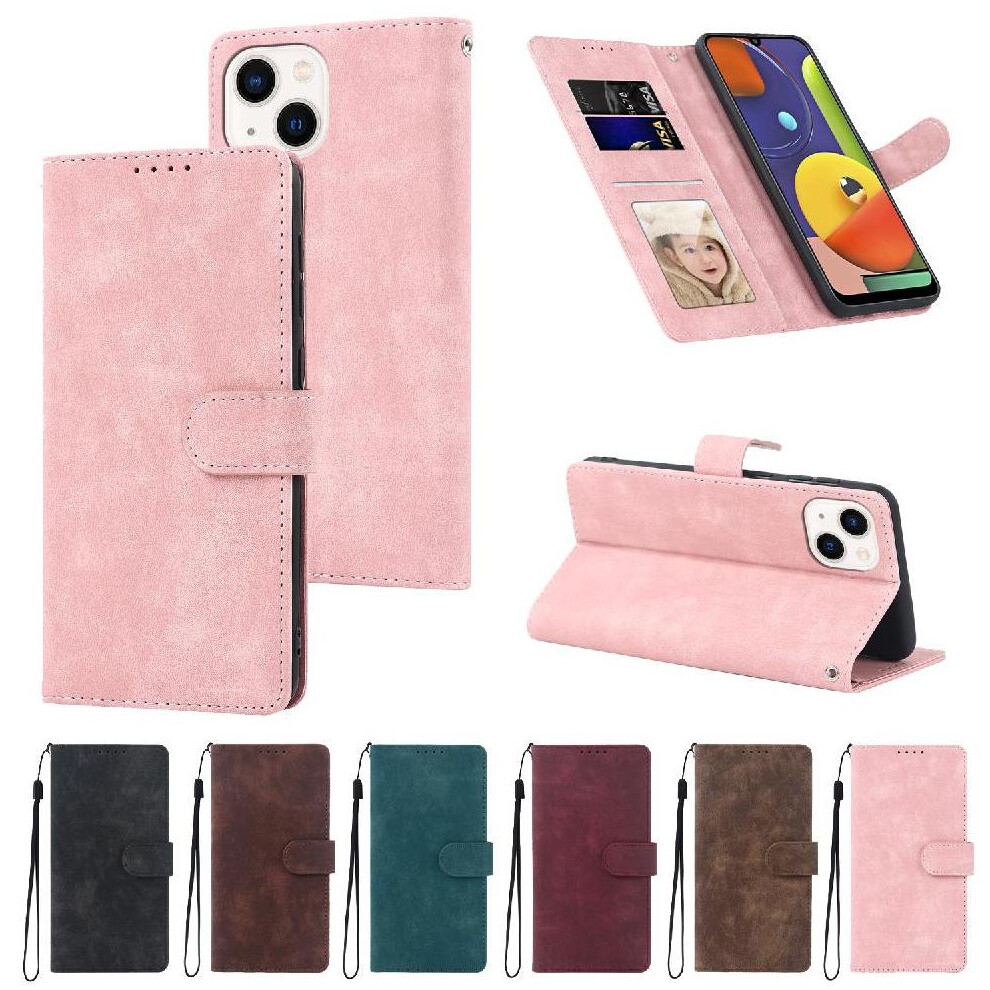 (Pink) Flip Case For Iphone 14 Plus Premium Flip Wallet Shockproof Pink 764549416325