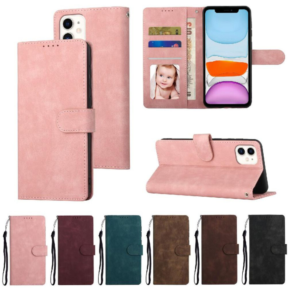 (Pink) Flip Case For Iphone 11 Shockproof Flip Wallet Premium Pink 764549417049