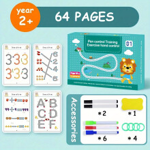 64 Seiten, 8 Stifte, Set, Bildungsmalerei Magic Copybook Set