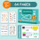 64 Seiten, 8 Stifte, Set, Bildungsmalerei Magic Copybook Set 1