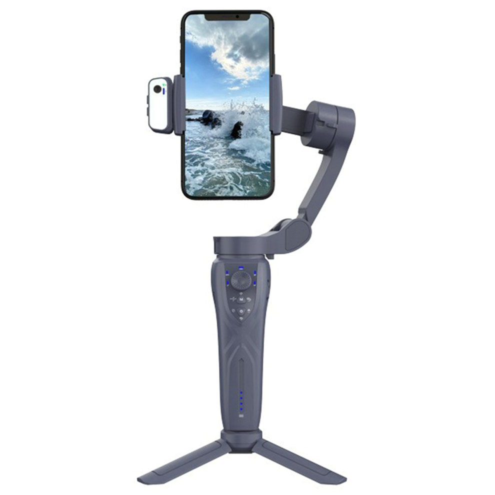 F12 3-Axis Handheld Gimbal Smartphone Stabilizer Cellphone Selfie Stick For Phone Vlog Anti Shake Video Recording Black 4851044688602