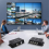 4 Channel Video Splitter, CCTV Multiplexer,Video Splitter with Analog Color Quad Processor 4