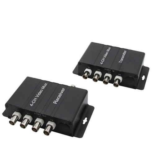 4 Channel Video Splitter, CCTV Multiplexer,Video Splitter with Analog Color Quad Processor 2
