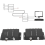 4 Channel Video Splitter, CCTV Multiplexer,Video Splitter with Analog Color Quad Processor 5