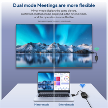 1080P draadloos - compatibele zender-ontvanger display dongle extender AV-adapter voor laptop tv projector monitor