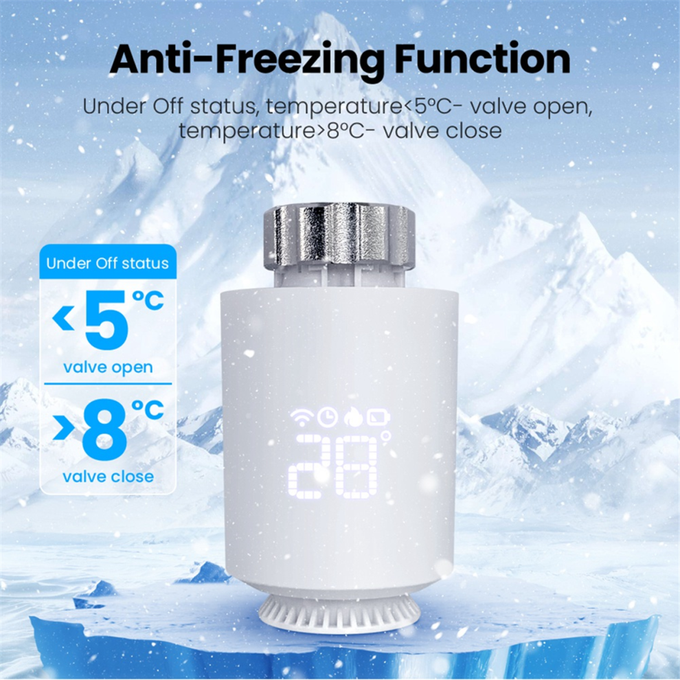 Actionneur de radiateur thermostatique Tuya ZigBee, contr?leur de temp?rature de vanne thermostatique TRV intelligent pour Alexa Home