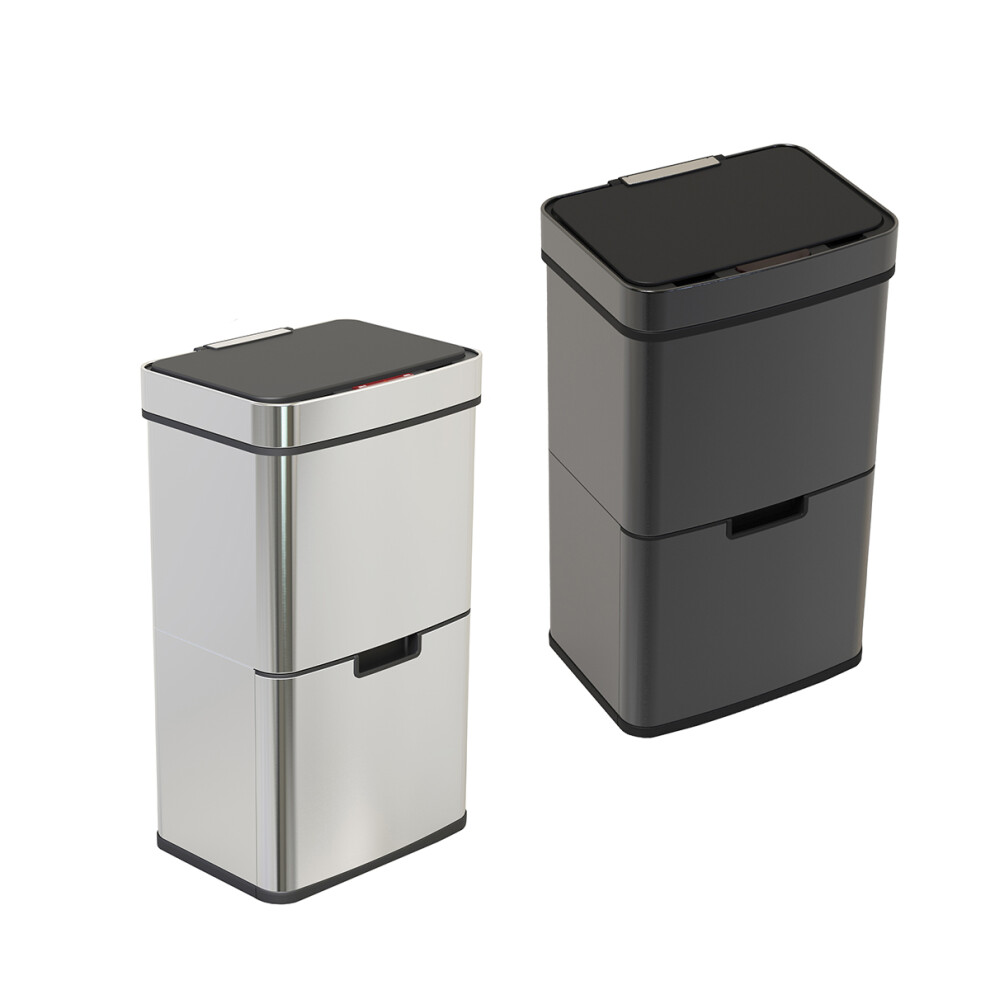 Charles Bentley Triple Compartment 62L Sensor Bin