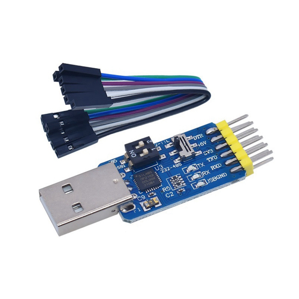 6-In-1 Multifunctional Usb To Uart Serial Port Module Ttl 485 232 Free Conversion Cp2102 4851044696300