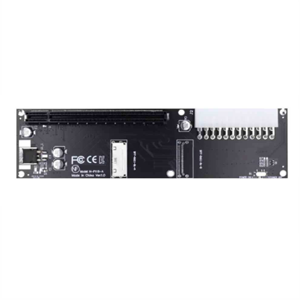 Oculink Sff-8612 8X To Pcie X16 Pci-Express Adapter With Atx 24Pin Power Port For Mainboard Graphics Card 4851044696294