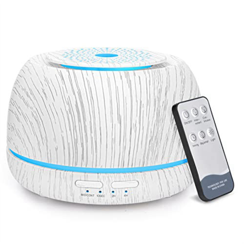 300ML Aromas Essential Oil Diffuser,8 Hours Cool Mist Diffuser with Remote Control,USB-C, 7 Color Humidifier for Home A