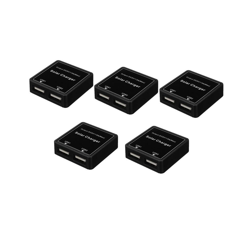 5Pcs Solar Panel Charger Power Bank 5V 3A Dual Usb Charge Voltage Controller Regulator Stabilizer 4851044601199