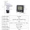 Wireless Ultrasonic Water Tank Liquid Level Meter with Temperature Sensor Time Display Low Battery Indicator 3