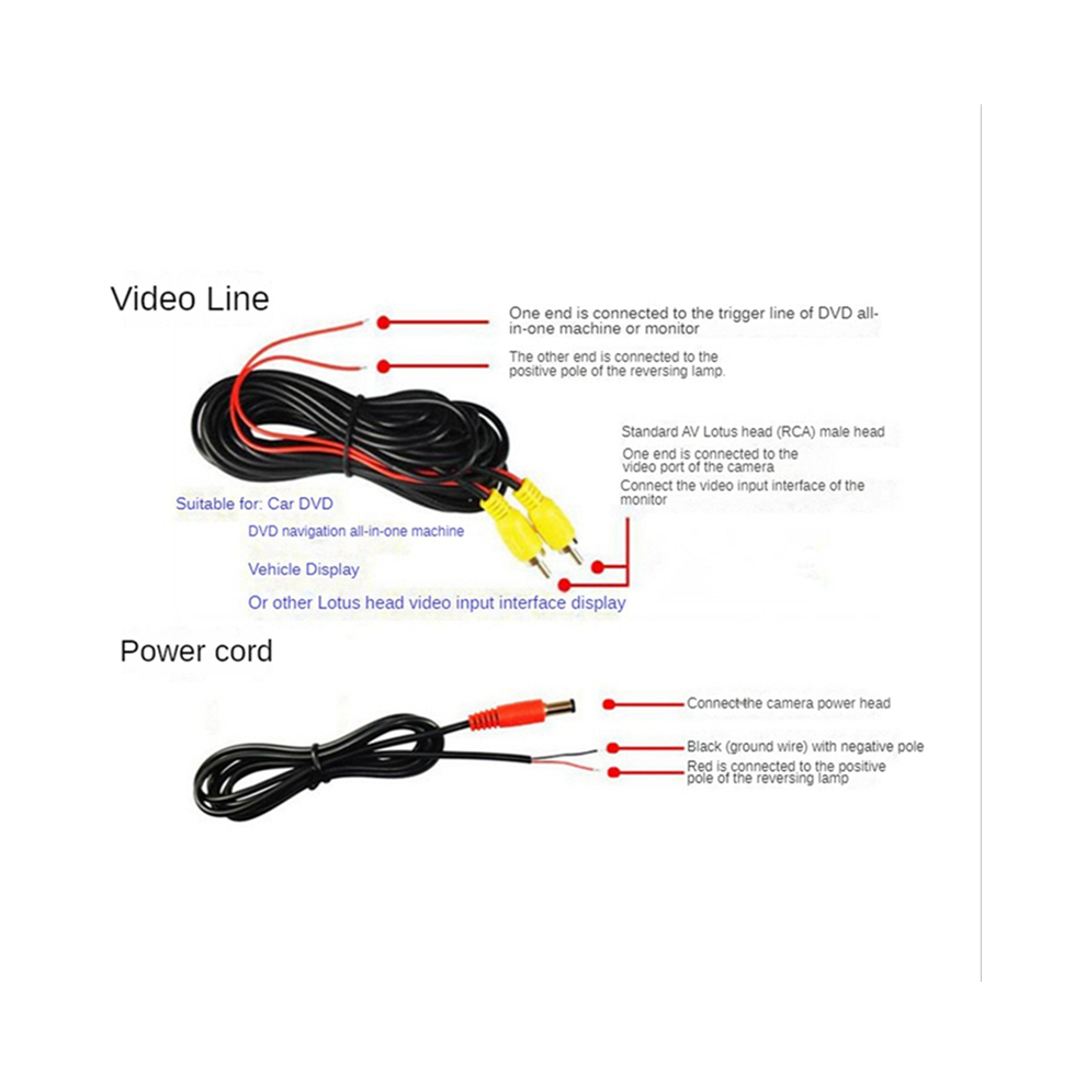 Rear View Camera Wide Degree 4.3Inch Tft Lcd Display Or Monitor Waterproof Night Vision Reversing Backup, 4851044607603