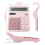 12 Digits Electronic Calculator Solar Dual Power Office Financial Basic Desk Calculator-Pink 3