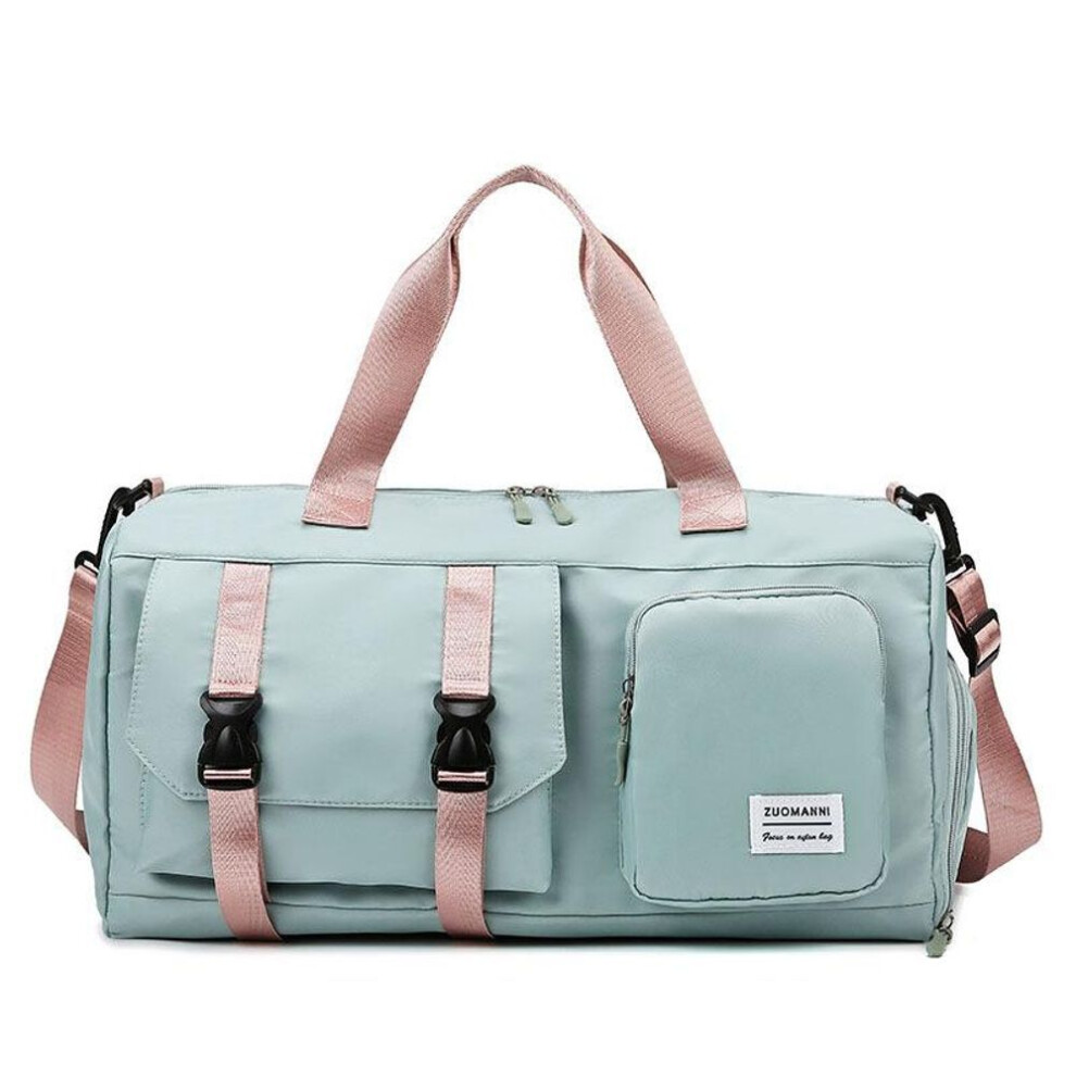 (green, 1pcs) Large Capacity Travel Duffle Bag, Portable Sports Gym Storage Bag, Carry On Weekender Bag & Overnight Bag