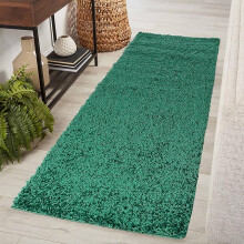 (Emerald , 60x110 cm) Extra Large Soft Thick Pile Shaggy Rugs Living Room Rug