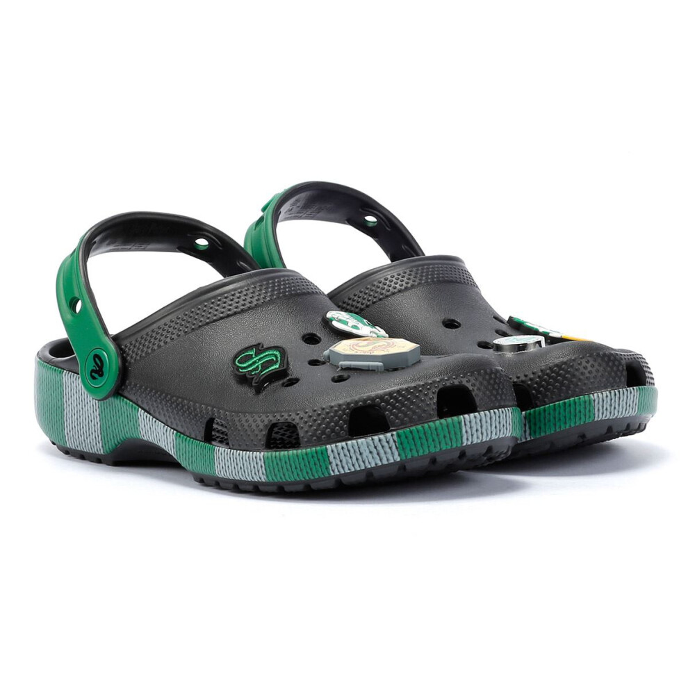 (Green, 3 (Adults')) Crocs Slytherin Classic Women's Green Clogs