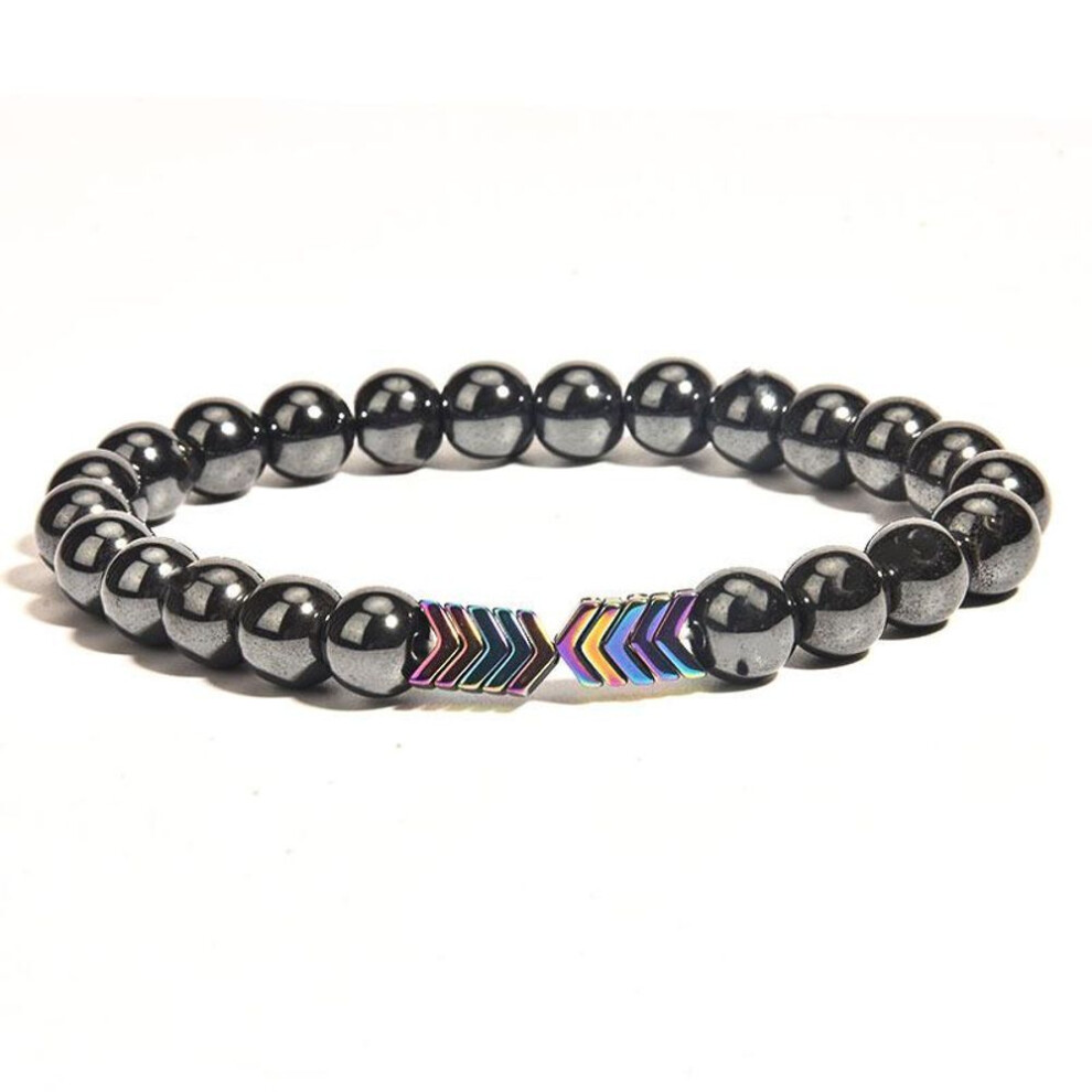 (multicolor) Fashion Magnetic Bracelet Hematite Stone Beaded Bracelet Healthcare Weight Loss Slimming Bracelets Women Men Jewelry