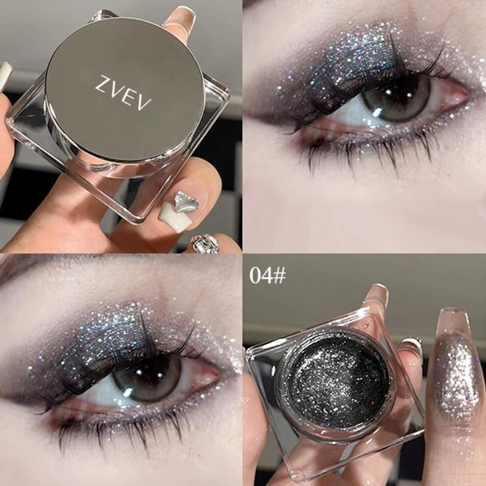 (G04#) Monochrome Highlight Blush Eyeshadow Palette Long-lasting Pearly Glitter Shimmer Highlighting Highly Pigmented Eyeshadow For All Face Makeup Looks