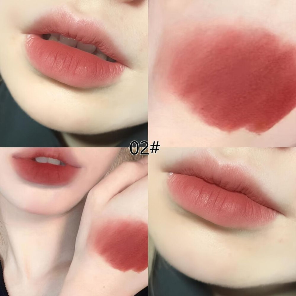 (2#) Lovely Velvet Rabbit Shape Lip Mud Long-lasting, Moisturizing Lipsick Non-stick Non-drying Matte Finish Lip Clay Perfect For Daily Makeup