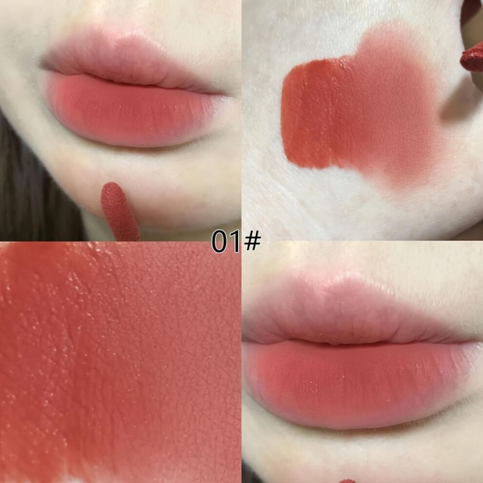 (1#) Lovely Velvet Rabbit Shape Lip Mud Long-lasting, Moisturizing Lipsick Non-stick Non-drying Matte Finish Lip Clay Perfect For Daily Makeup