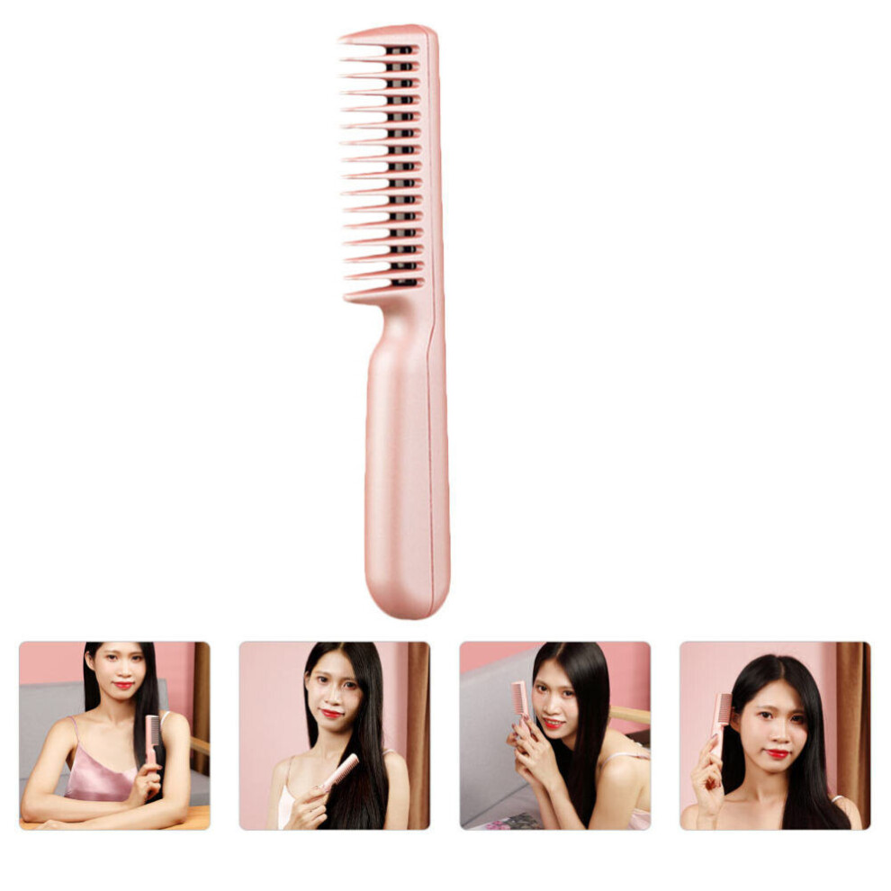 Sunshine Smile Mini Hair Dryer Rechargeable Curler 2 1 Curling Comb Straightener