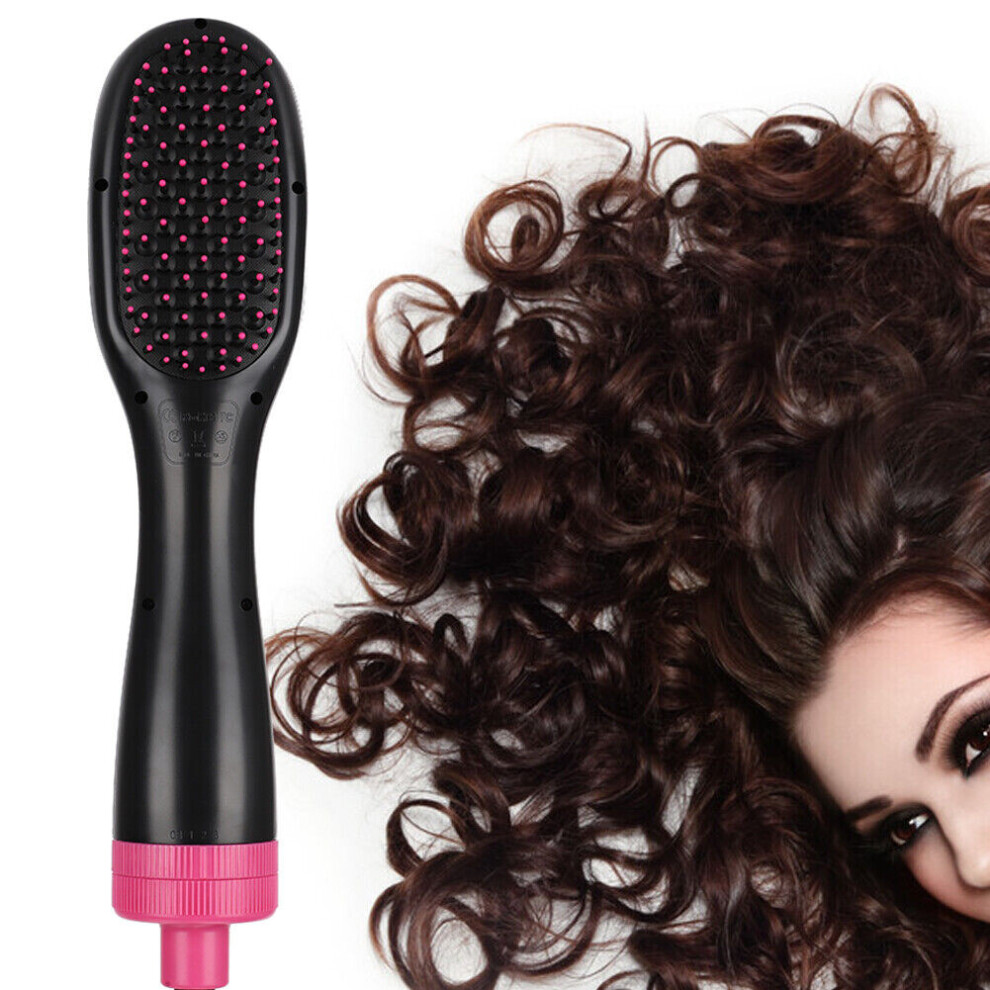 Sunshine Smile 2-In- H Blow Dryer Straightener Curler Comb Infrared Hot Brush