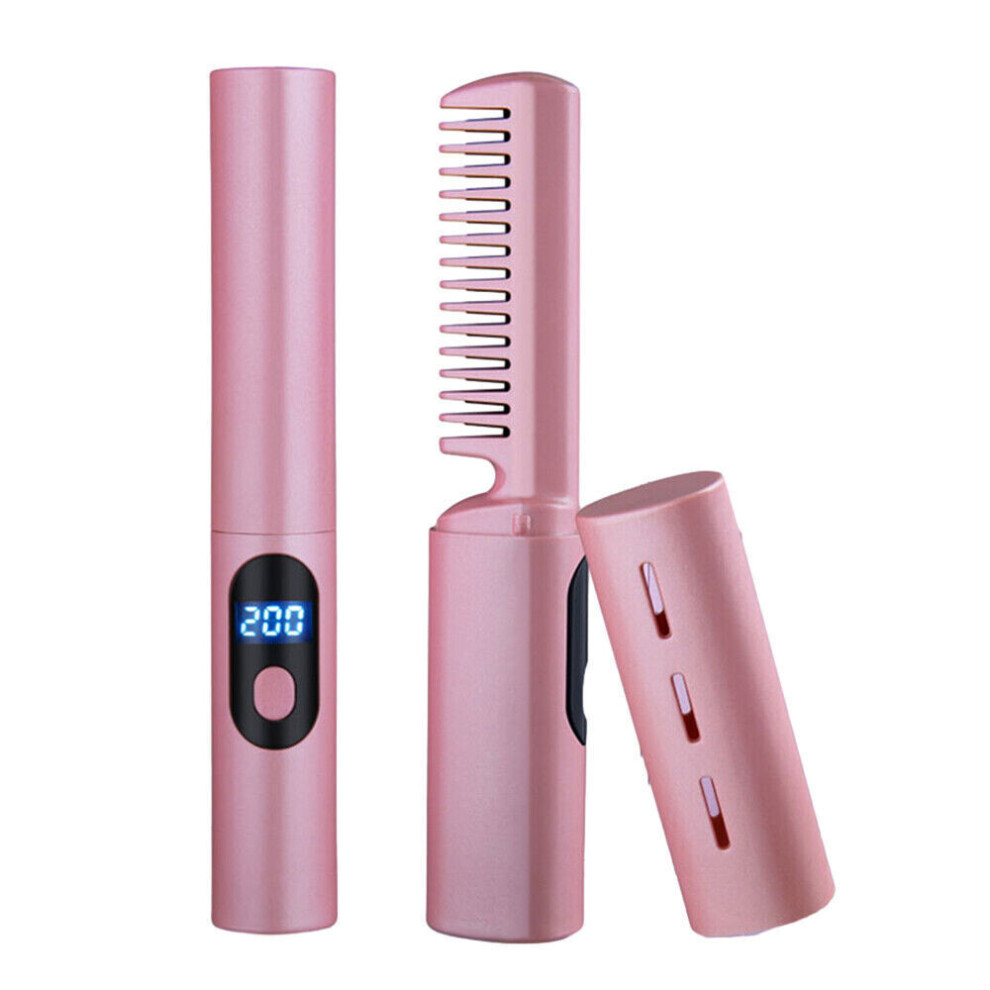 Sunshine Smile 4 In 1 Hot Air Brush Hair Dryer Straightener Curler Styler Comb Volumizer Heated