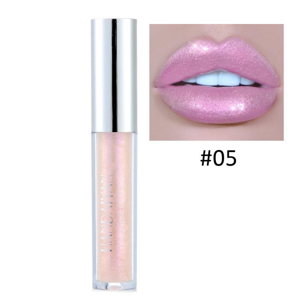 (05) Metallic Lip Gloss 6 Colors Liquid Lipstick Highly Pigmented Long Lasting Glitter Lip Glaze Waterproof Lip Stain Lip Makeup For Party Daily Use