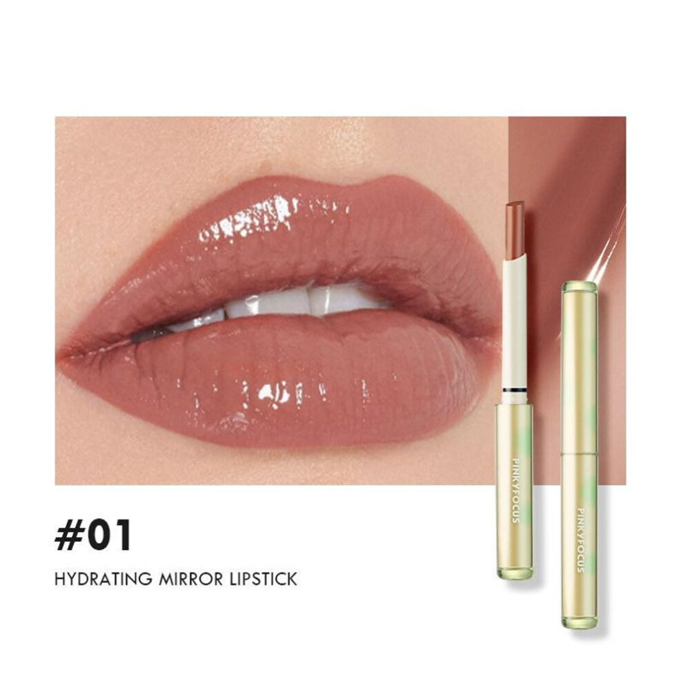 (01) Water-sensitive Lipstick - Long-lasting, Non-stick Cup, Moisturizing Lip Glaze For Autumn & Winter, Enhances Natural Lip Color