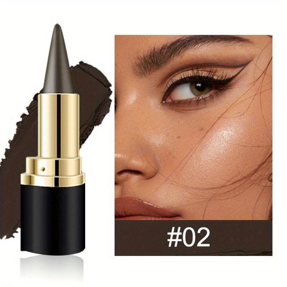 (02) Black Silver Grey Brown Gel Eyeliner Pencil Eye Black Face Paint Sticks Makeup Waterproof Eyeliner Pencil Tool For Delineating Eyes