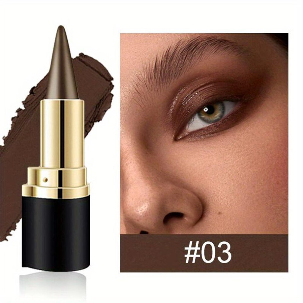 (03) Black Silver Grey Brown Gel Eyeliner Pencil Eye Black Face Paint Sticks Makeup Waterproof Eyeliner Pencil Tool For Delineating Eyes