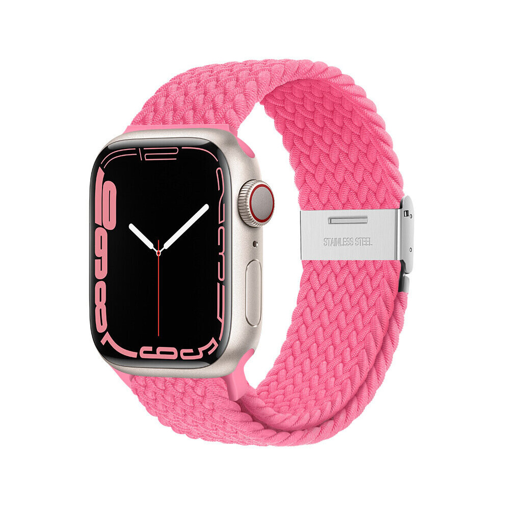 Suitable for apple watch band 7-6se size 42/44/45mm-46# Orange-Pink