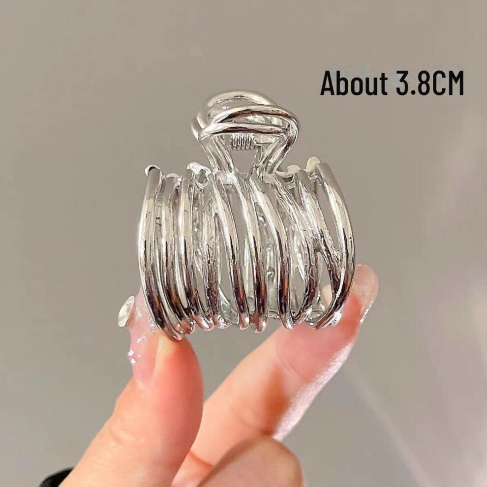 (silver, Metal Cable Wrap) Elegant High Ponytail Clip - Metal Hairpin for Women&apos;s Hairstyles