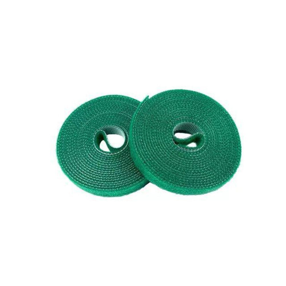 (green, 10MM width, 5 meters) Green Plant Shape Climbing Vine Gardening Velcro Cable Tie For Branches, Flowers & Plants - Fixed Support & Binding Arrangement