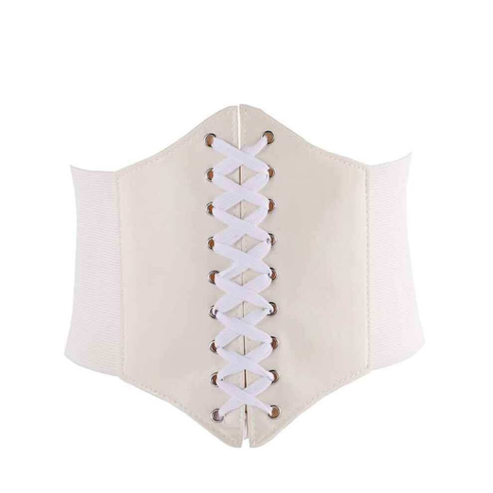 (white, One Size) Women&apos;s Waist Shapewear Court Style Body Sculpting Bandage Adjustable Slimming Belt Corset Body Shaper