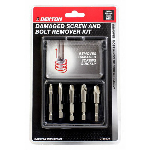Vivo 5 pc Damaged Broken Embedded Screw Bolt Remover Kit Professional Deluxe Case 2