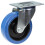 Parnells 160 mm Lenkrolle mit blauem Elastikgummi auf Nylon-Mittelrad 1