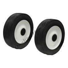 Roda de 170 mm para cortador de relva de 7 polegadas, borracha de substituição, camião - conjunto de 2