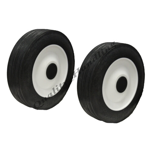 Parnells Roda de 170 mm para cortador de relva de 7 polegadas, borracha de substituição, camião - conjunto de 2