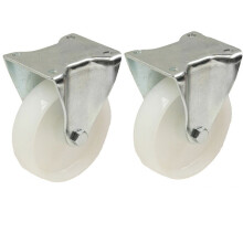 100mm 4" Nylon-Rollen Schwerlastrollen 150kg pro Stück - 2er Set