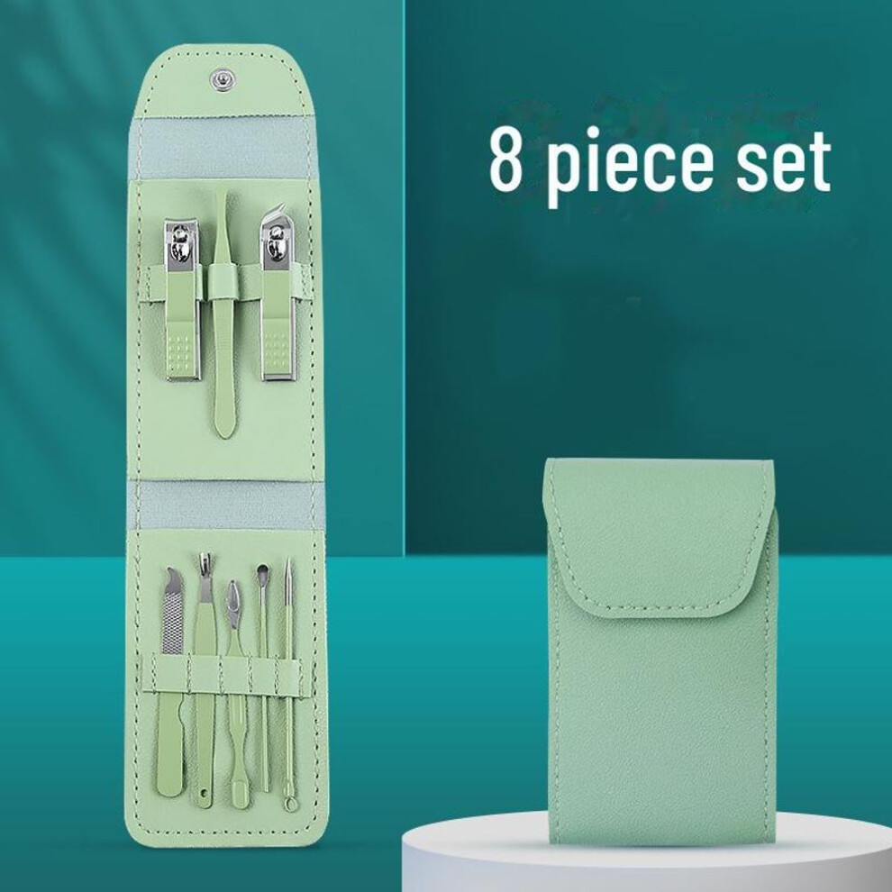 (as the picture, 8-piece Set) "imported Nail Clippers & Scissors Set: Home Manicure & Pedicure Tools"