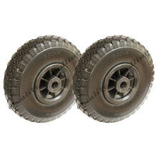 10" 260x85mm antipinchazos - plano libre, rodamiento de rodillos de 20mm, juego de 2