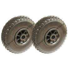 10" 260x85mm antipinchazos - rodamiento de rodillos de 25mm sin plano - juego de 2