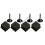 Levelling feet M10x37 nylon base 50mm threaded inserts - set of 4 1