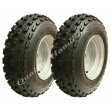 Slasher Quad Reifen, 21x7-10 Wanda Race Reifen auf 4 Spikes Felge - 2er Set