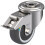 Parnells Rueda giratoria/freno de acero inoxidable de 80 mm con termoconductor gris 1